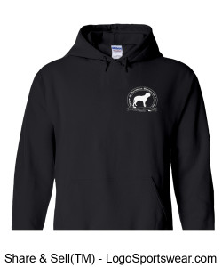 DDBSA Logo Hooded Sweatshirt (white logo) Design Zoom